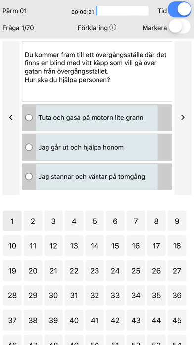 B,C,D och taxi teori appar Screenshot