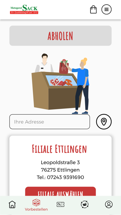 Metzgerei Sack Screenshot