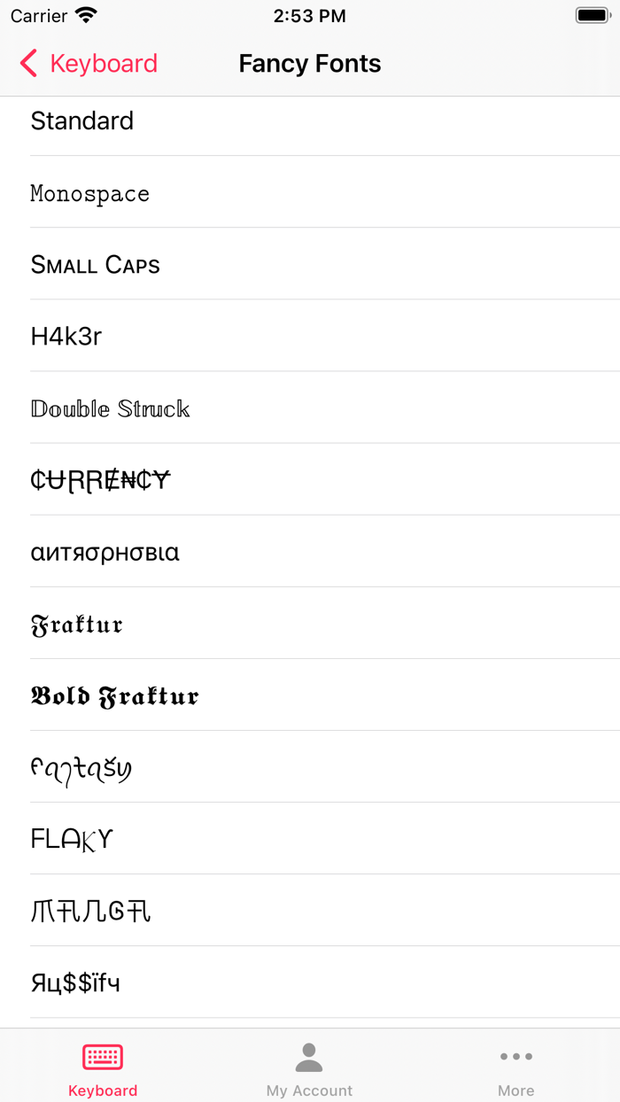 Cool Fonts - Fancy Keyboard