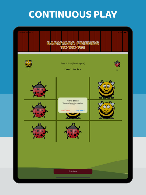 Barnyard Friends TicTacToe iPad screenshot 5 - Games app