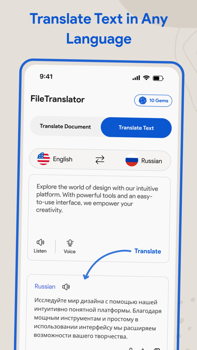 LangAI-File Language Converter Screenshot