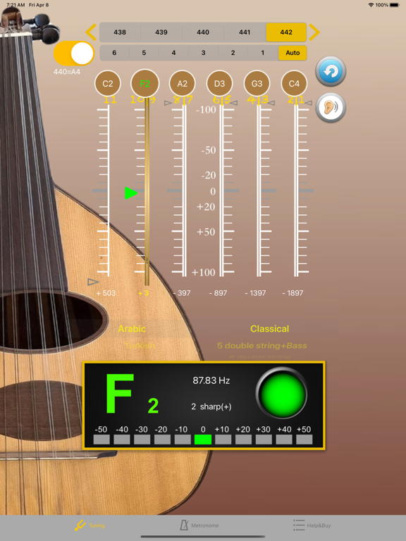 Screenshot #4 pour Oud Tuner - Tuner for Oud