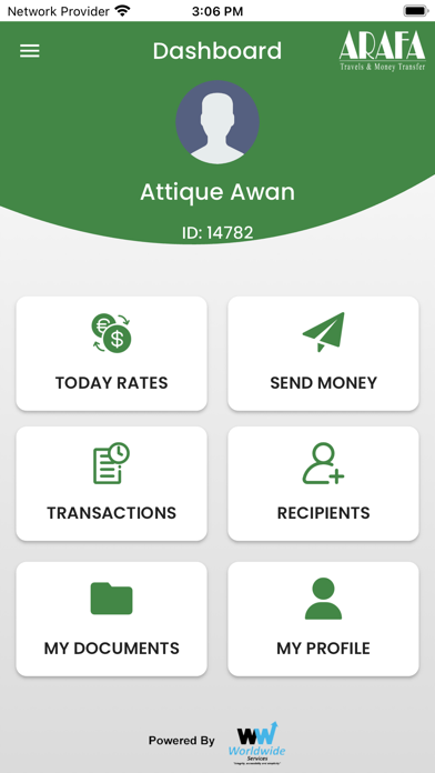 Arafa Money Transfer Screenshot