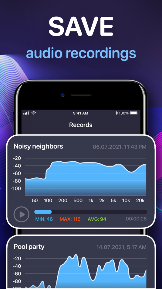 #3. Decibel Meter - Sound Analyzer (iOS) 由: Rychard Matskevich