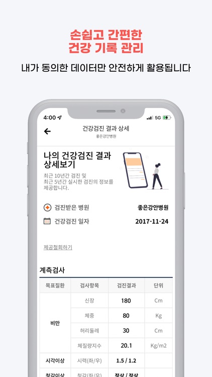 비헬씨(B-Healthy) 나를 위한 의료 마이데이터