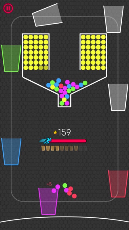 100 Balls - Fill the Cups