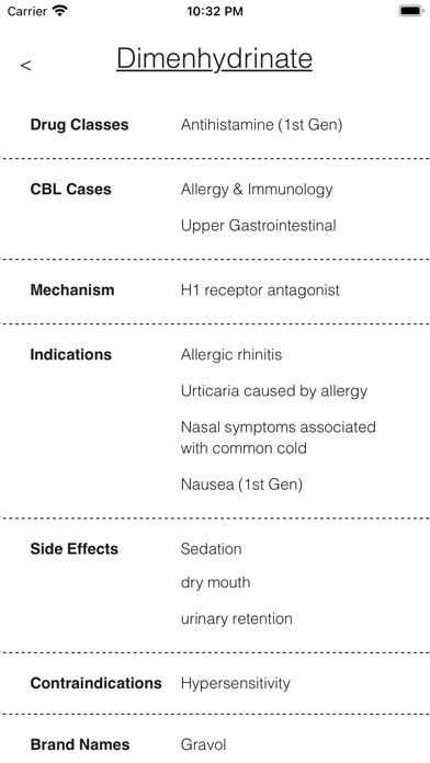 UBC MDUP Formulary Screenshot