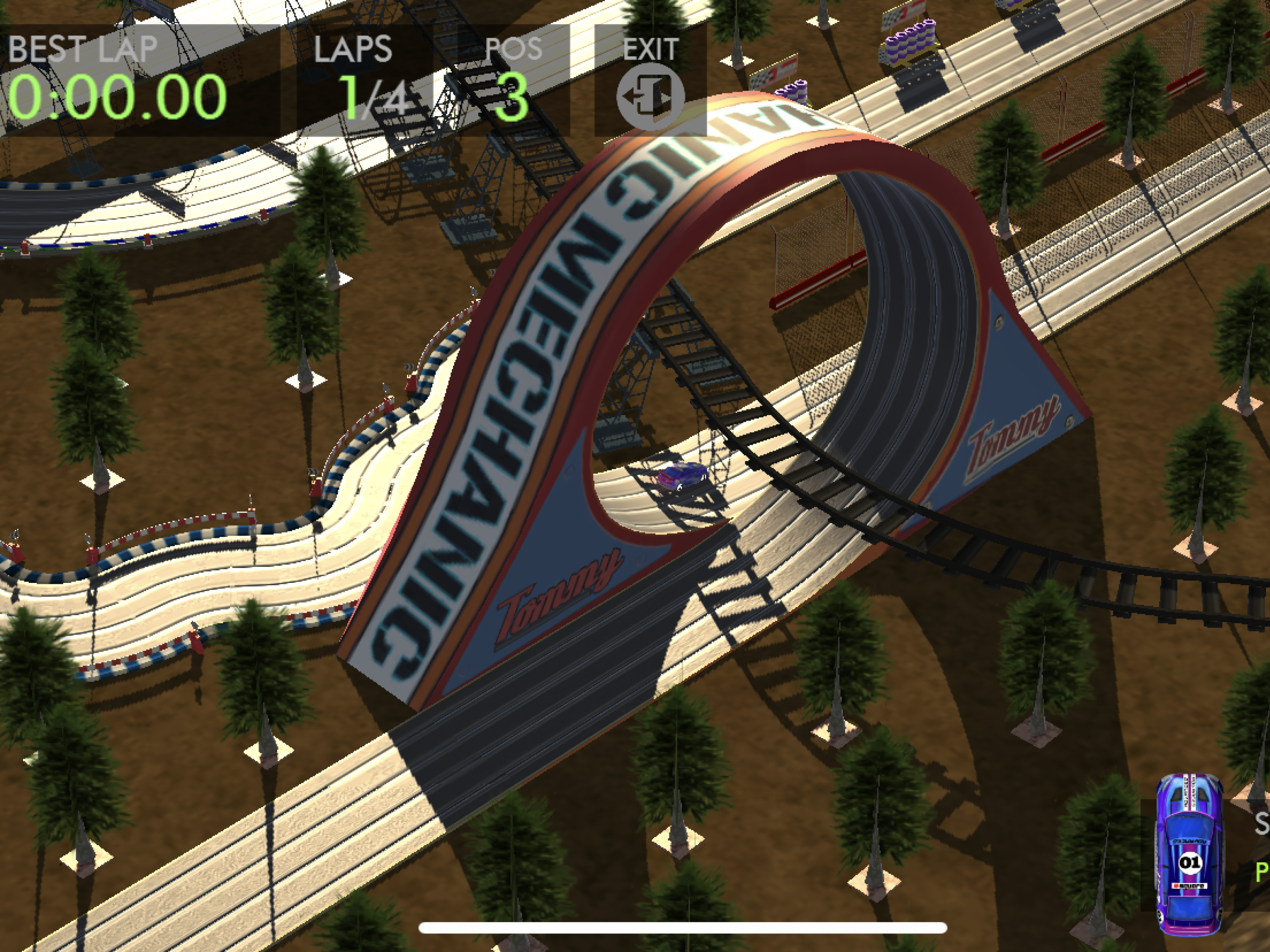Slot Car HTR+ : 3D Simulation