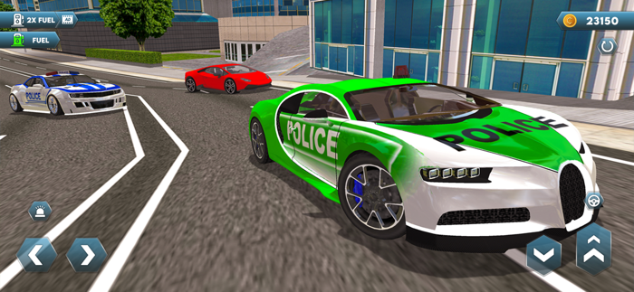 Flying Car Police Car Games