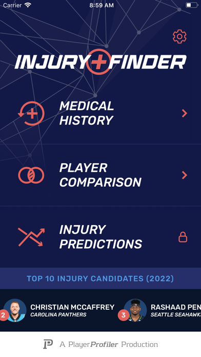 Injury Finder Screenshot