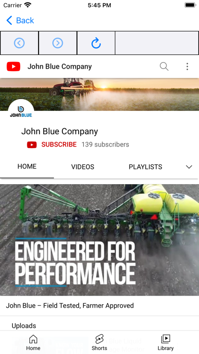 John Blue Info Link Screenshot
