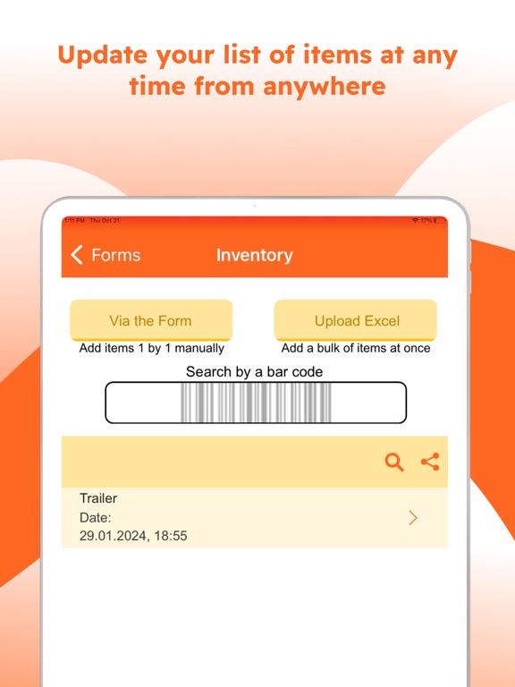 Screenshot #6 pour Heavy Equipment Inventory App