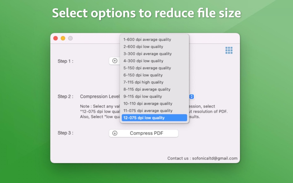 #2. PDF File Compressor (macOS) 由: Nikhil Anshuman