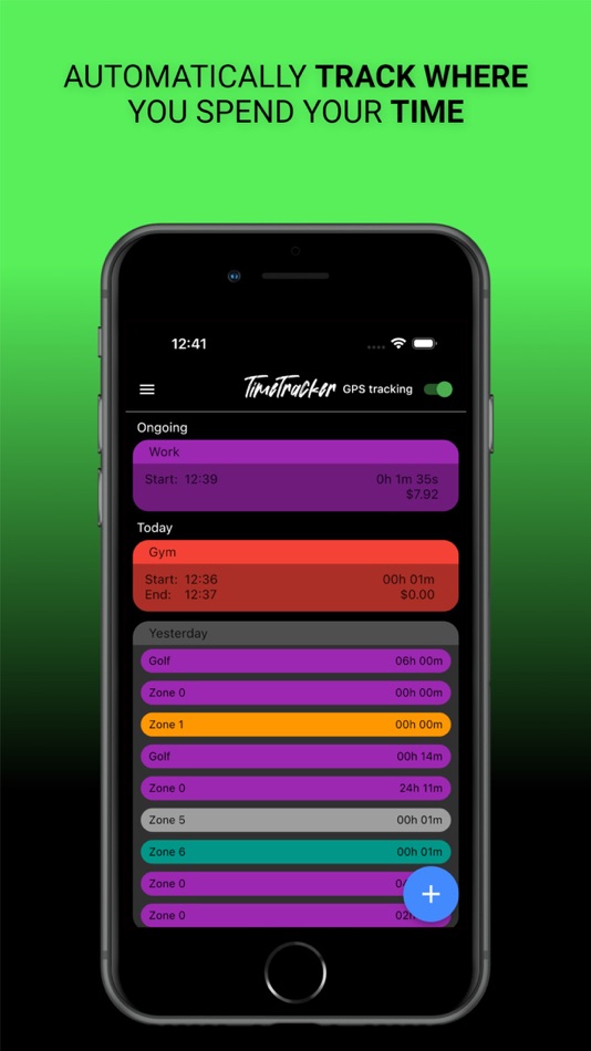 #1. TimeTracker - Auto Geofencing (iOS) 由: RootPi AB