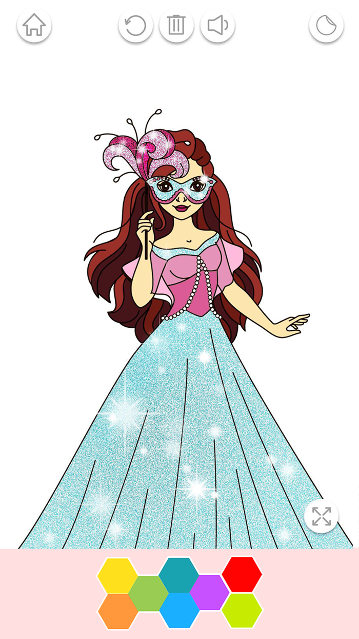 My Princess Coloring Glitter