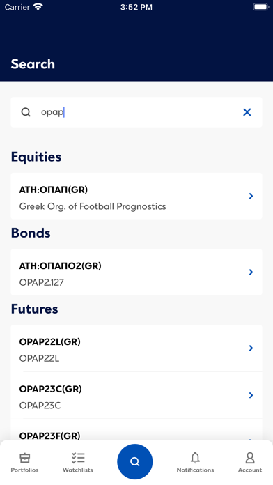 Eurobank Trader App Screenshot