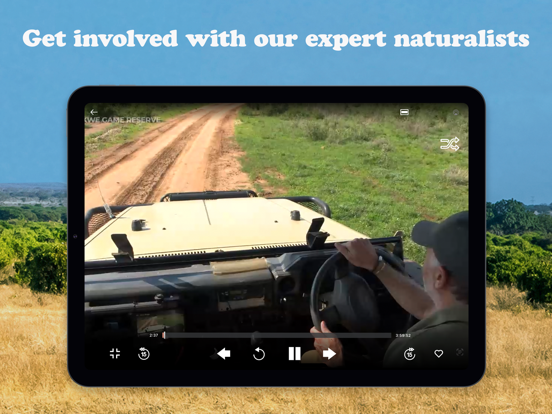 WildEarth TV - Nature Safari iPad screenshot 5 - Entertainment app