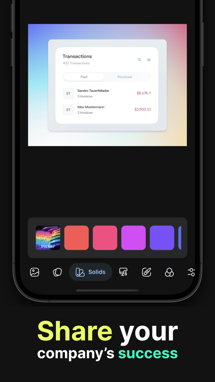 Screenshot Photo Editor Design