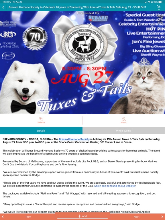 Visit Cocoa Beach iPad screenshot 8 - Travel app