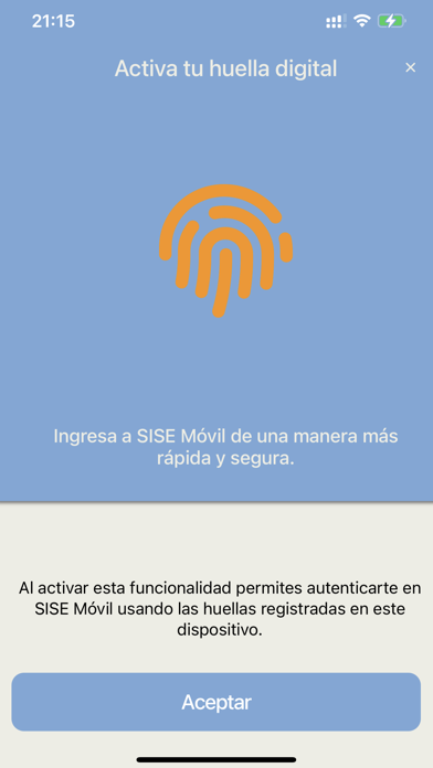 SISE Móvil Screenshot