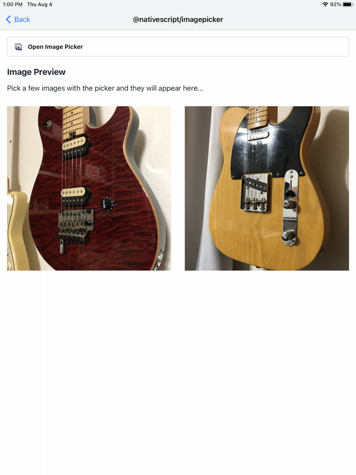 NativeScript Preview