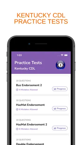 Game screenshot Kentucky KY CDL Permit Prep mod apk