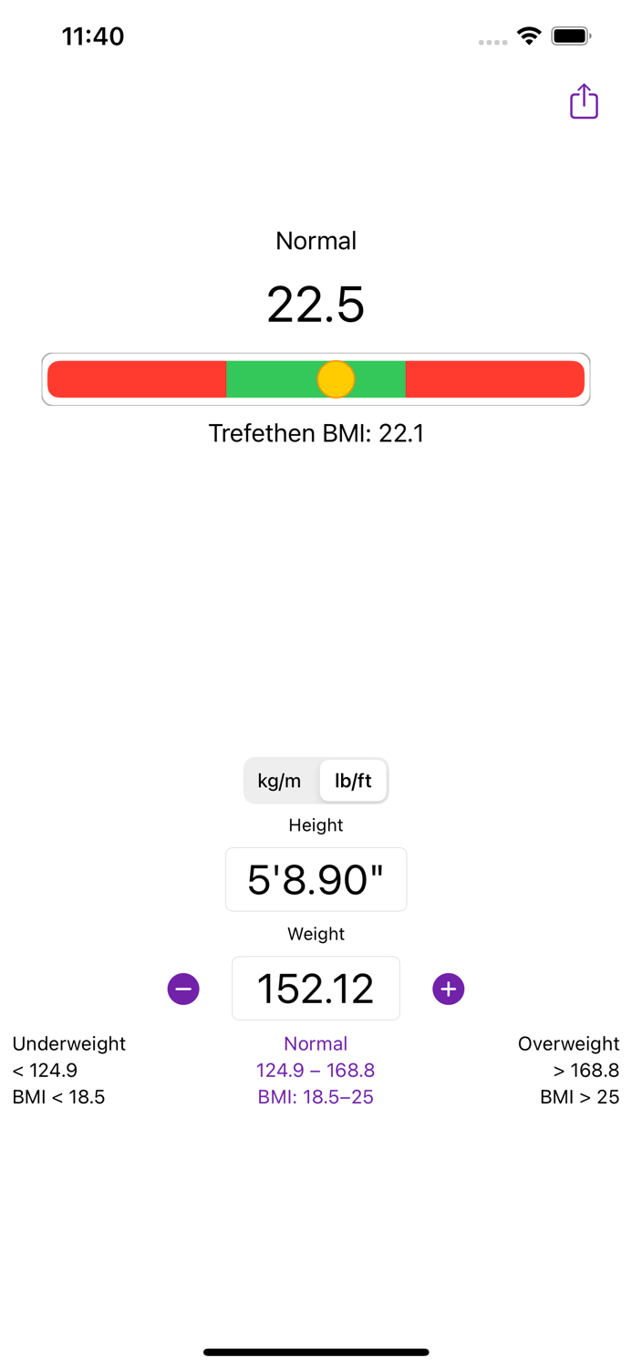 Simple BMI evaluator