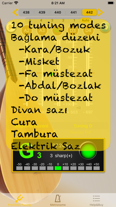 Baglama Tuner - Bağlama screenshot 3