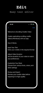 Scrolling Credits Video screenshot #4 for iPhone