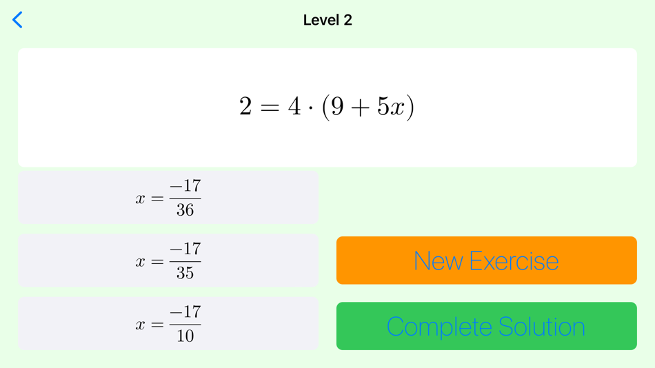 #7. Linear Equations Tutor (iOS) By: Francesco Grassi