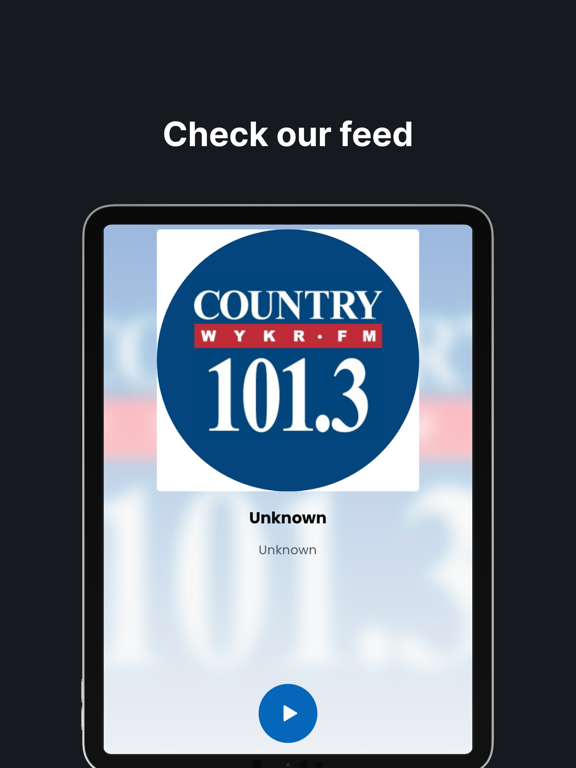 WYKR iPad screenshot 2 - Music app
