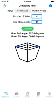 miter angles iphone screenshot 2