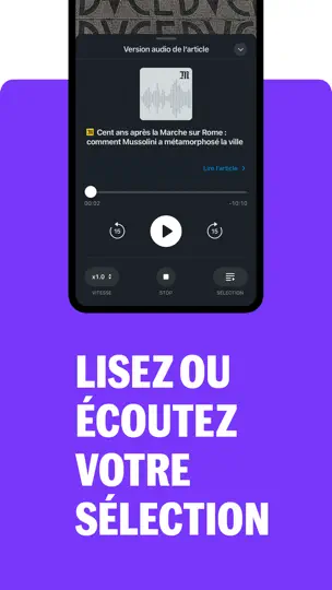 Capture d'écran de La Matinale Du Monde sur iPhone 5
