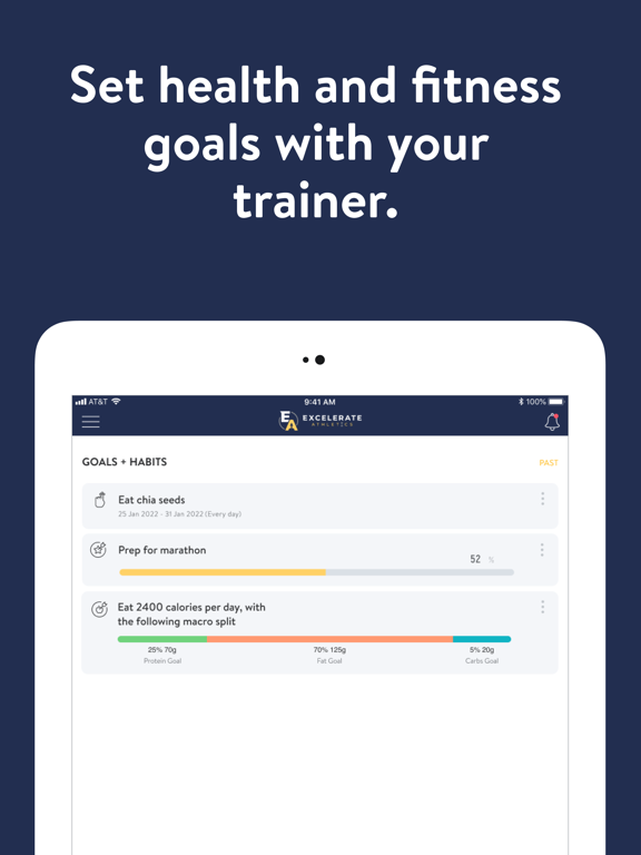 Excelerate Athletics iPad screenshot 4 - Health & Fitness app