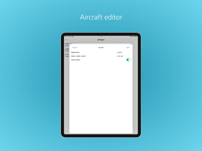 Simple Pilot Logbook
