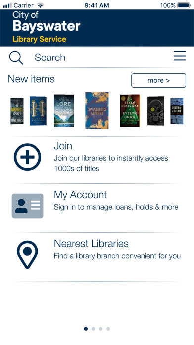 City of Bayswater Libraries Screenshot