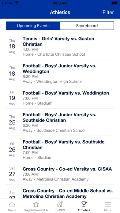 Charlotte Christian School Screenshot
