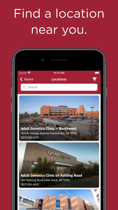 UAMS Health Screenshot