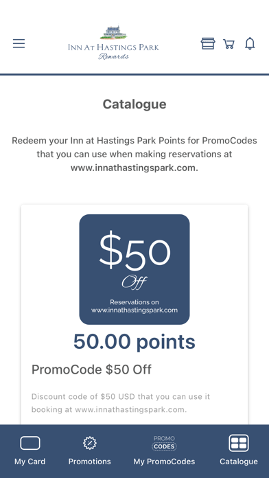 Inn at Hastings Park Rewards Screenshot