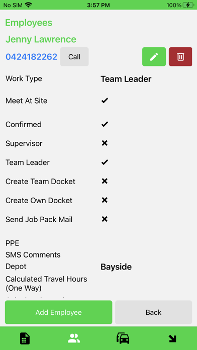 TC Operations Screenshot