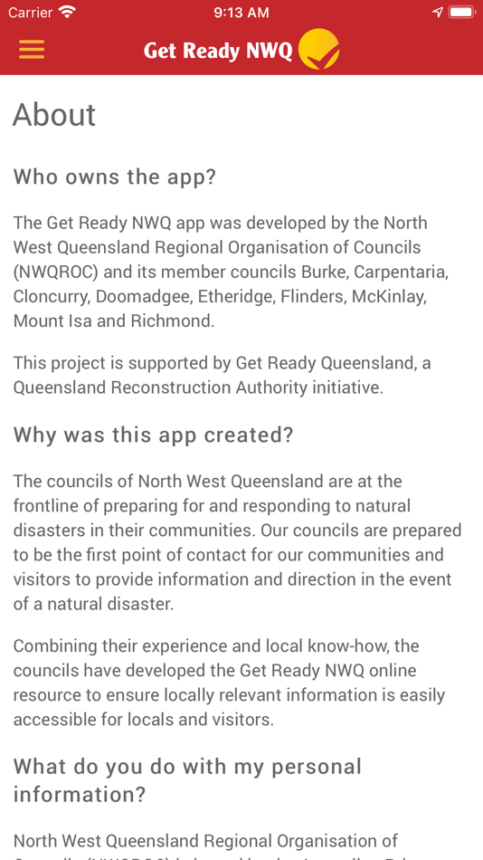 #5. Get Ready NWQ (iOS) 由: North West Queensland Regional Organisation of Councils