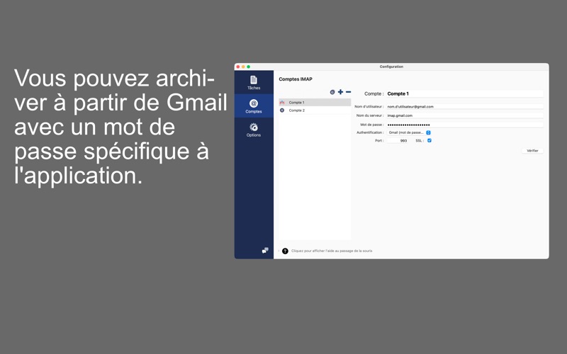 Screenshot #3 pour Mail Archiver X Easy