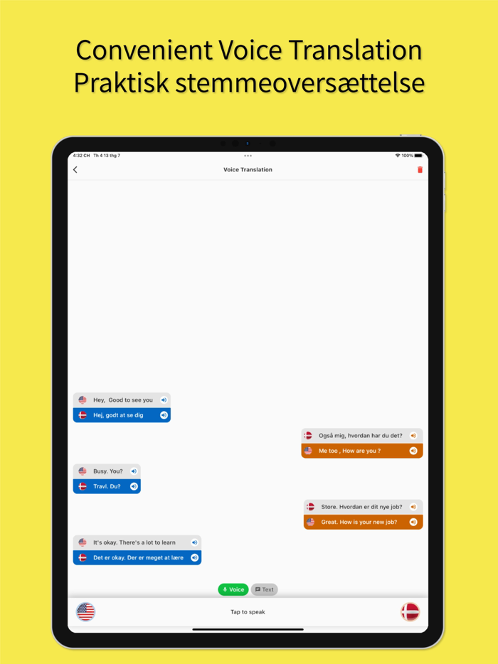 English to Danish App
