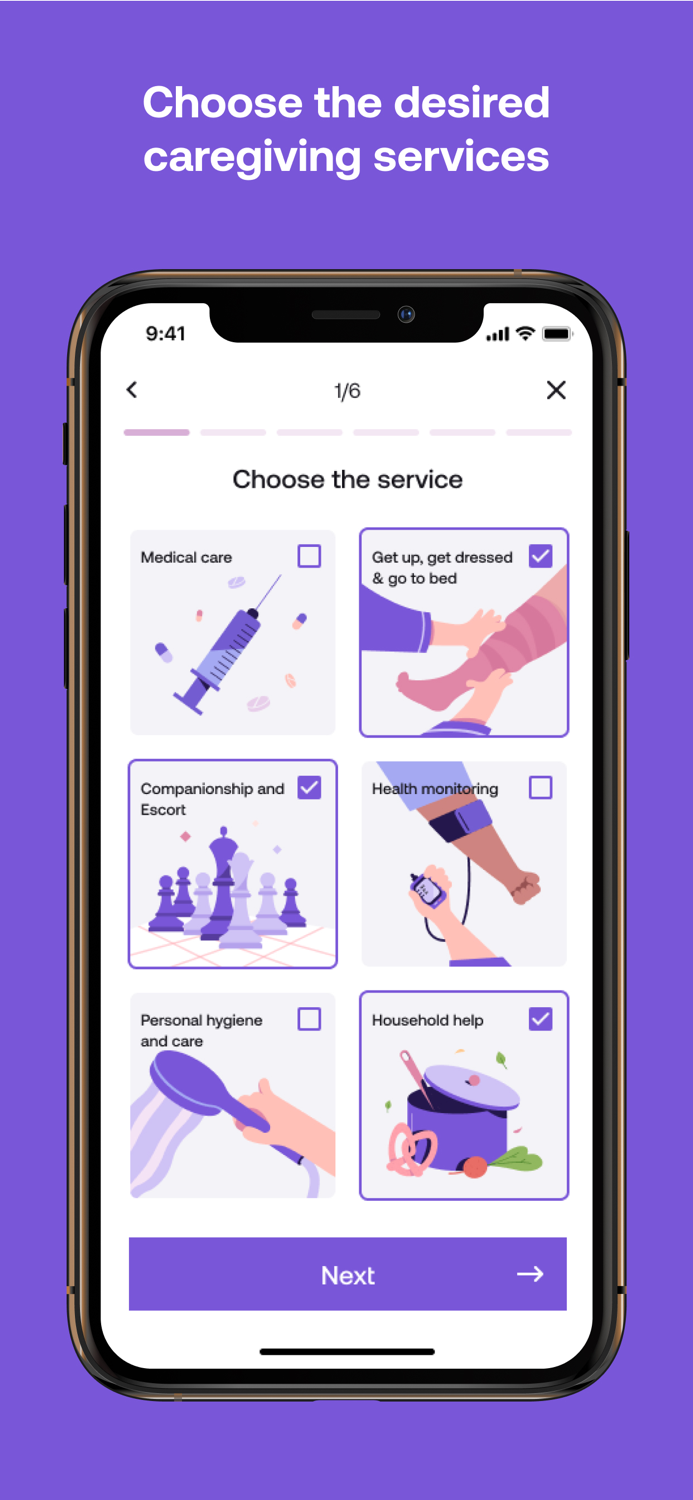 FLEXXI - Care  Help booking