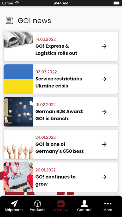 GO! Express Screenshot