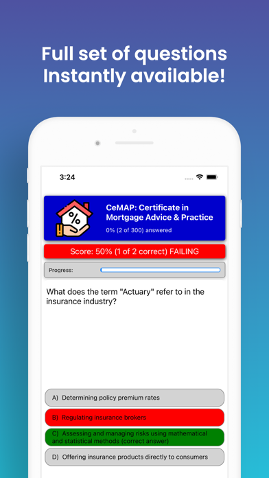 CeMAP Mortgage Advice Exam Screenshot