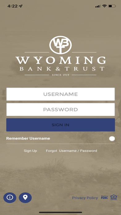 Wyoming Bank & Trust Screenshot