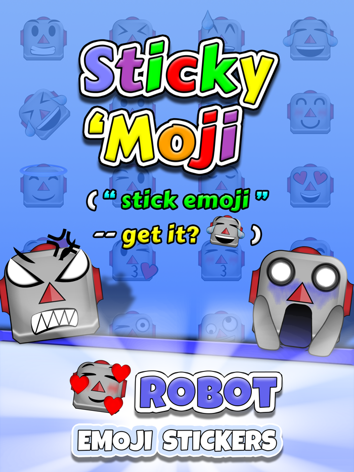 Sticky Moji Robot Stickers