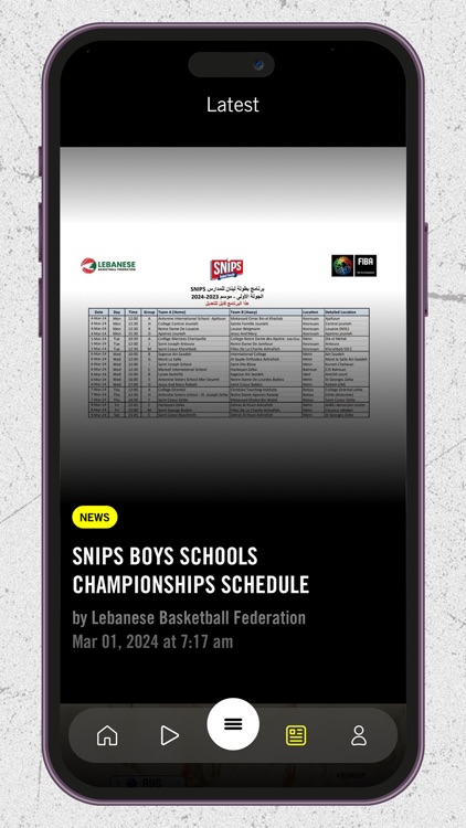 LBA - Lebanese Basketball App