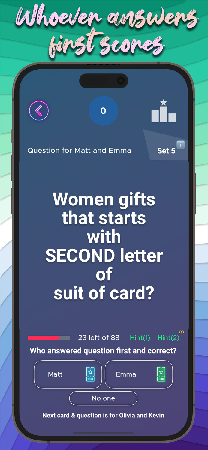 3 Second Card Group Game